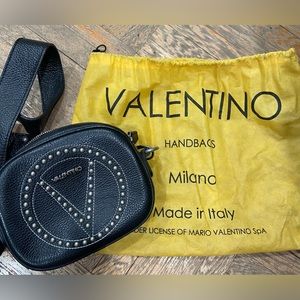 Valentino by Mario Valentino Mia rockstud black crossbody bag.